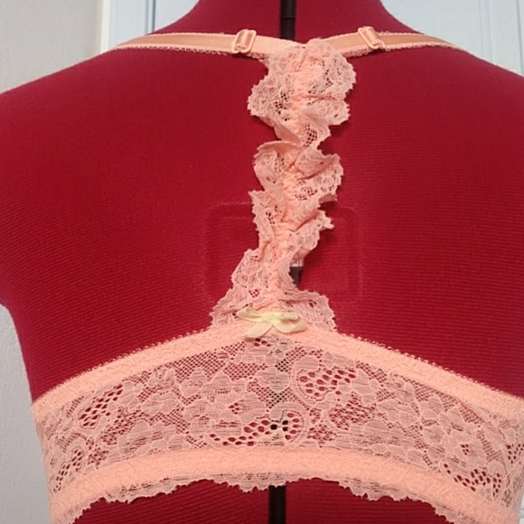 Orange sequin victoria secret bra. - Picture 2 of 5